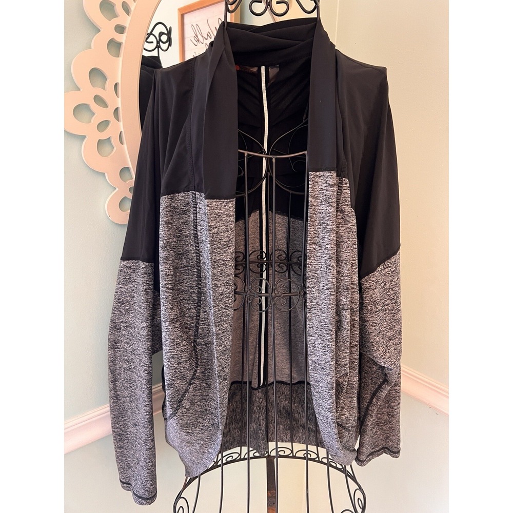 Zella M/L Reversible Colorblock‎ Cocoon Cardigan Womens Tunic Open Front Sweater